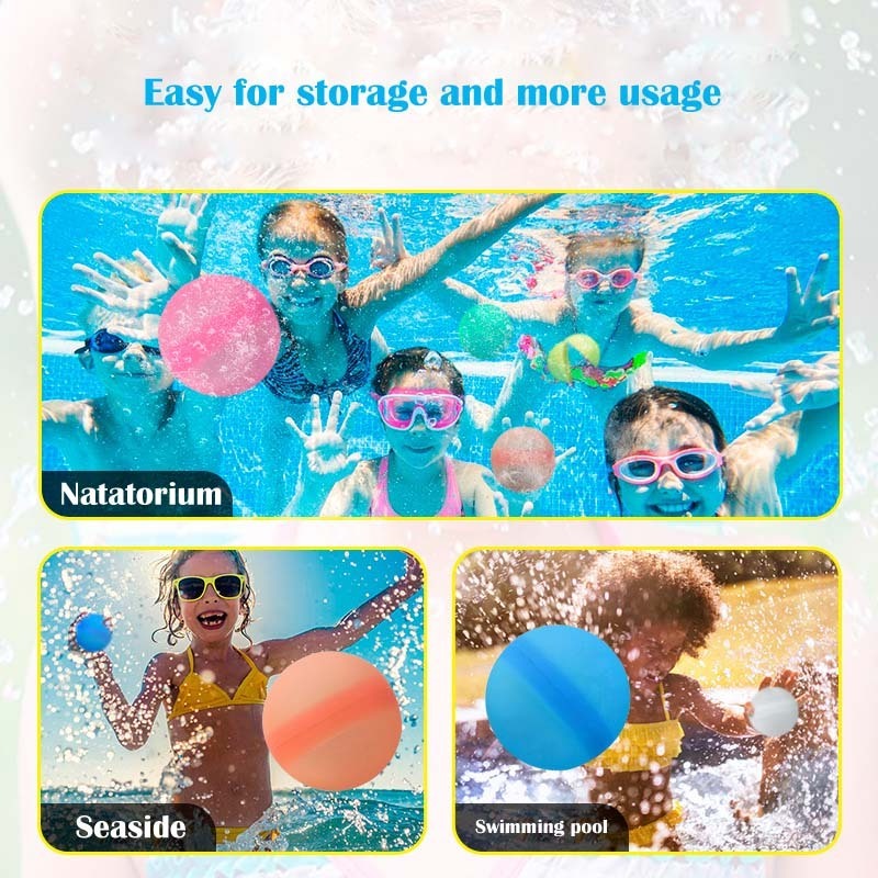 Wholesale New Product Ideas 12pcs/bag 2024 Quick Fill Reusable Silicone Water Balloon For Kids Summer Toys