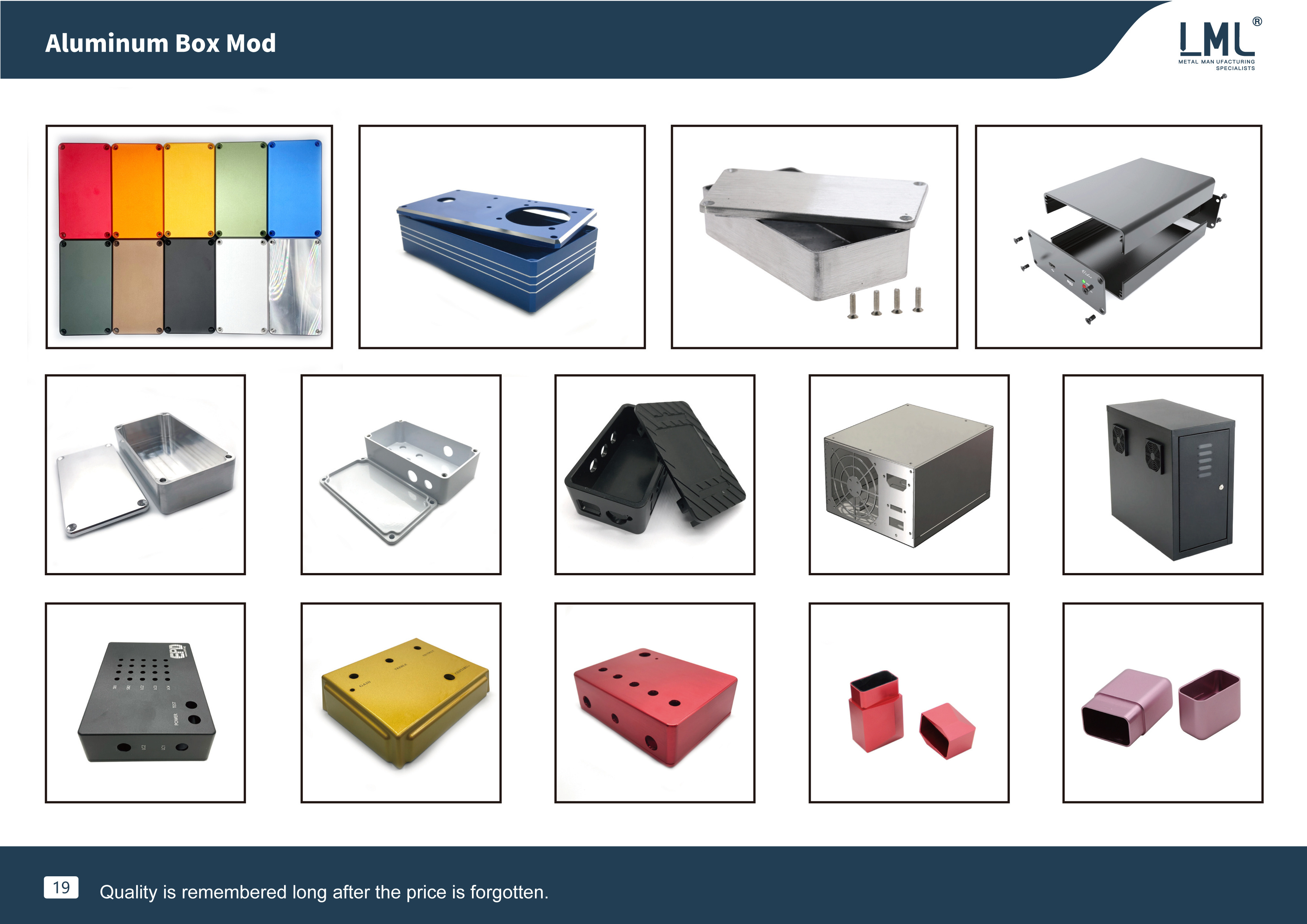 Customized CNC Machined Anodizing 1590b Aluminum Enclosure Aluminium Box CNC Milled Box Case Electronics Enclosures