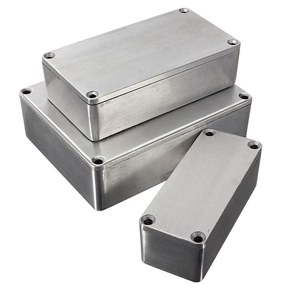 Anodized 1590A Aluminum Box CNC Machined Stainless Steel Enclosure Die Casting Outlet Box for Electronics