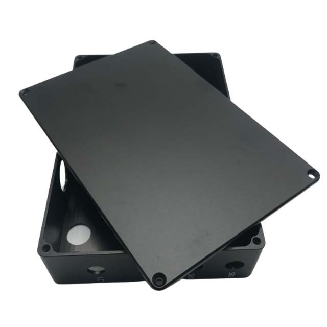 Black Sandblasted 1590B 1590G Aluminum Box Electronics Disctribution Enclosures Junction Metal Case