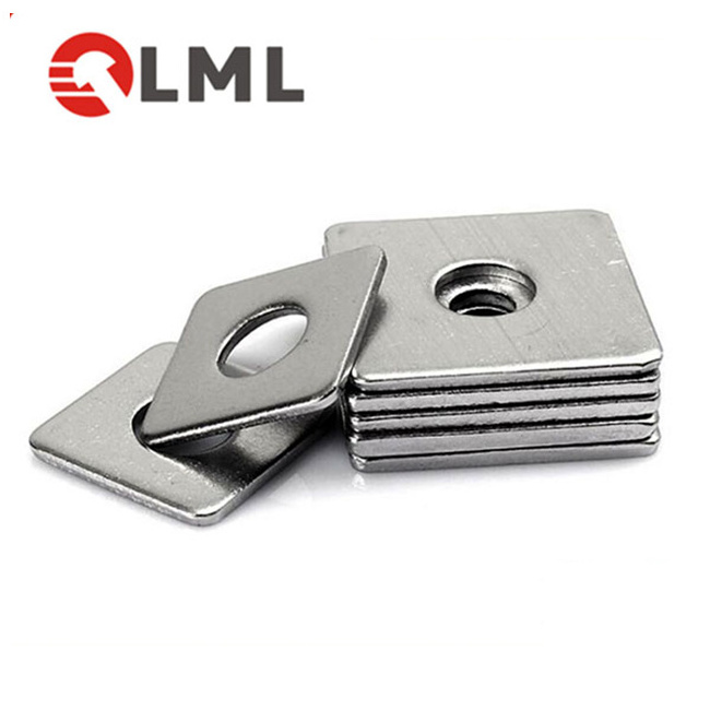 Steel Aluminum Brass Tungsten Rectangular Square Or Round Colored Metal Thin Plain Flat Thrust Fender Sealing Hole Washer