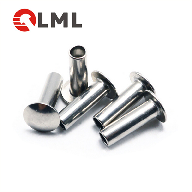 Micro Rivet Metal Copper Aluminum Furniture Countersunk Head Semi-Tubular Rivet For Folding Chairs