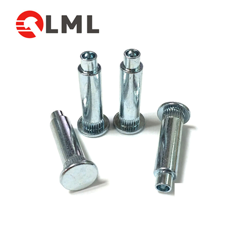 China Custom High Strength Truss Countersunk Head SS Cap Solid Aluminum Shoulder Step Rivet