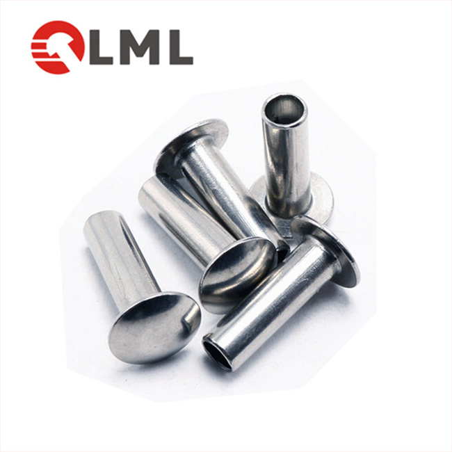 Customized Miniature Umbrella Metal Push Stainless Steel Round Head Semi-Tubular Rivet