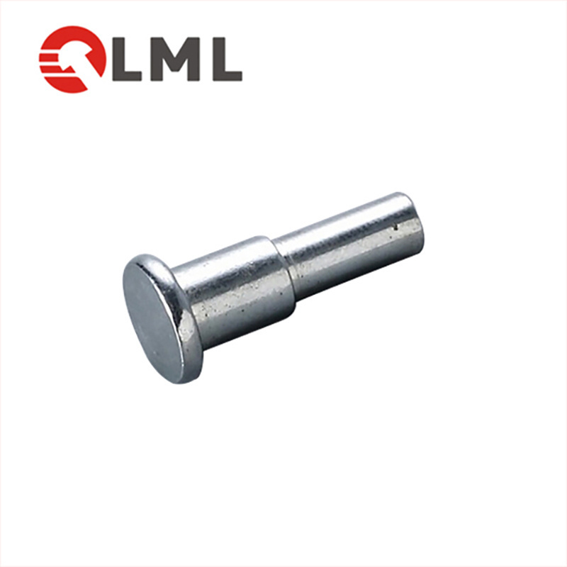 China Custom High Strength Truss Countersunk Head SS Cap Solid Aluminum Shoulder Step Rivet