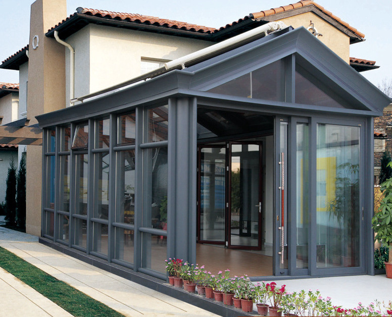 Hot selling Outdoor Garden Sunroom Tempered Sunlight Room Detachable Sunny Sunshine Aluminium alloy Glass Sunrooms For Villa