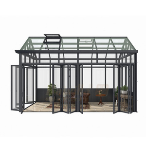 Aluminum alloy frame sunrooms glass houses free standing backyard sunroom