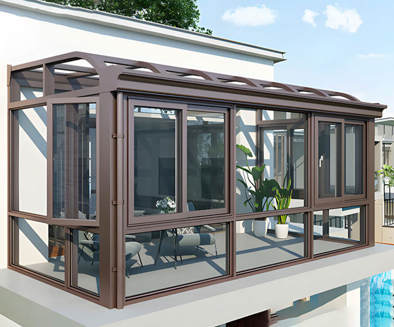 Hot selling Outdoor Garden Sunroom Tempered Sunlight Room Detachable Sunny Sunshine Aluminium alloy Glass Sunrooms For Villa