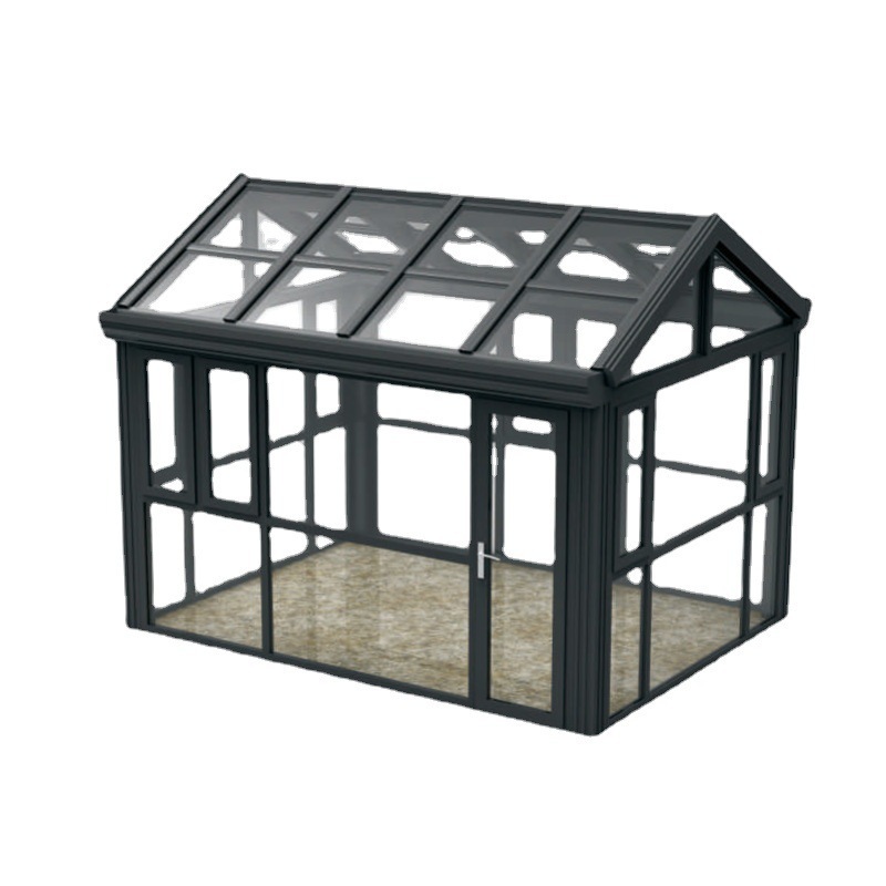 Hot selling Outdoor Garden Sunroom Tempered Sunlight Room Detachable Sunny Sunshine Aluminium alloy Glass Sunrooms For Villa