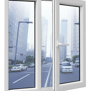 crank open 3 panel triple pvc upvc casement window