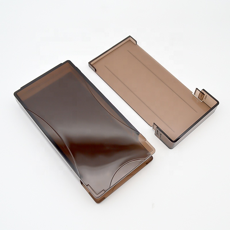 Eyelash Extension Packaging Box Sliding Eyelash Box Case Extend Individual Lashes Frosted Brown Lash Box Factory Supply