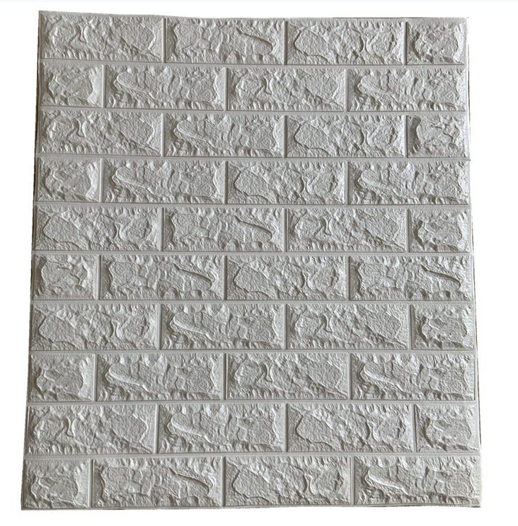 Easy decoration foam stone pattern wall paper 3d brick sticker