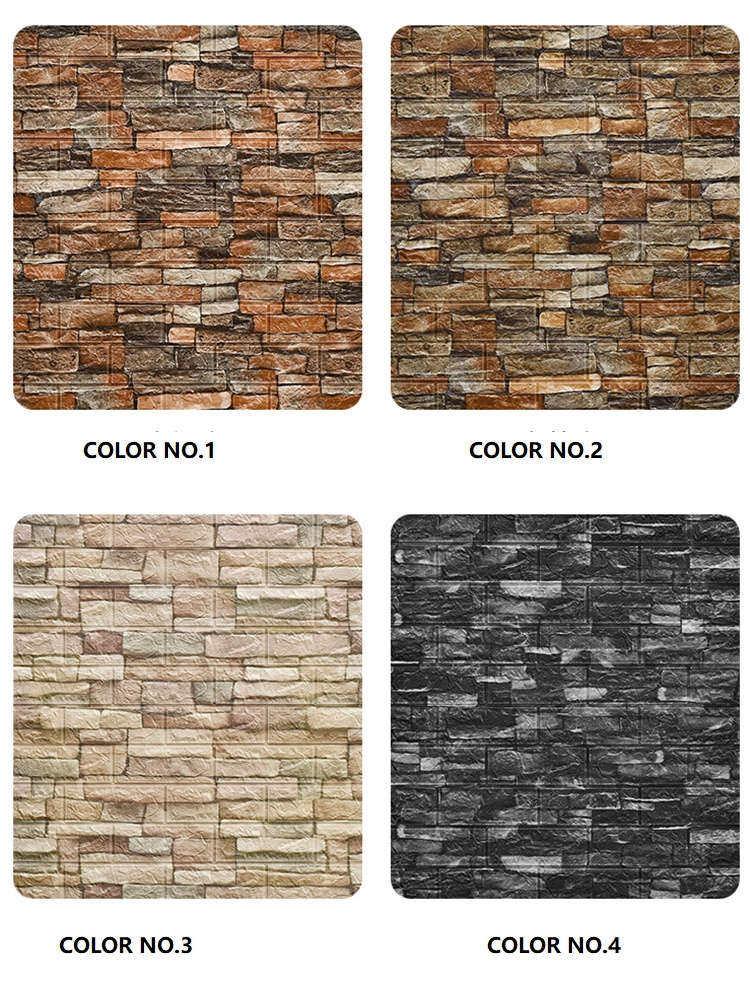 Best selling brick and wood wall industrial style 3d wallpaper