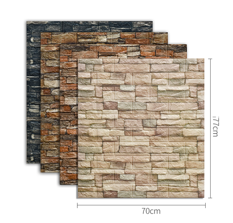 Best selling brick and wood wall industrial style 3d wallpaper