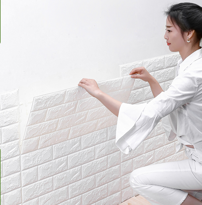 Cheap Wallpaper for Sale Self Adhesive Wall Tiles foam brick 3d wallpaper walls wholesale home decoration warm color wallpaper