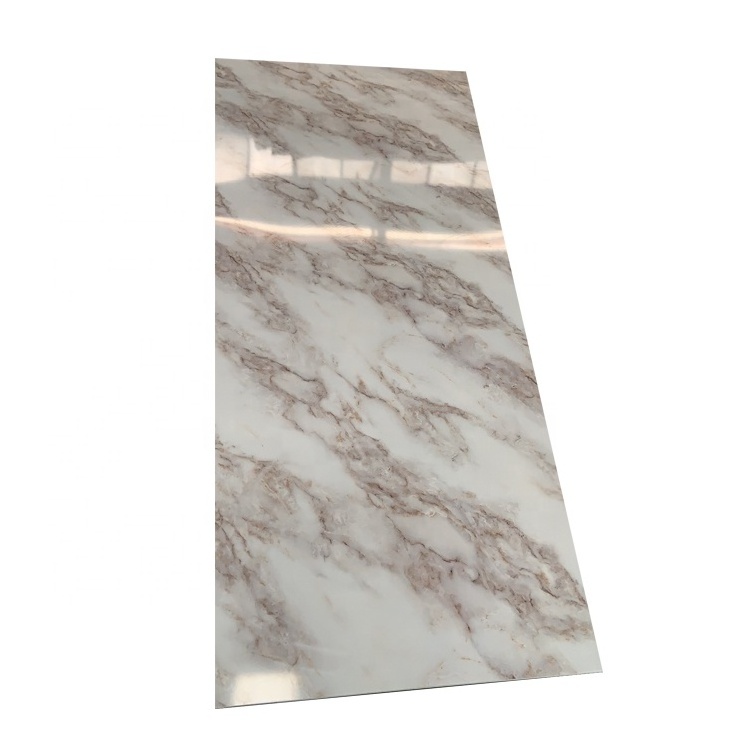 Marble PVC Foam sheet decorative texture board interior decor pvc 3d wall panel lamina artificial de marmol