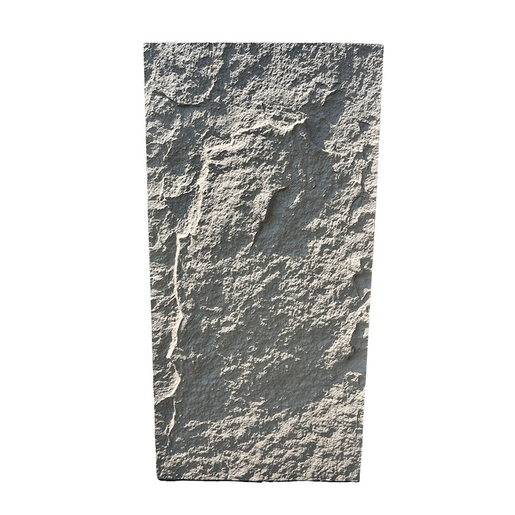 Pu Stone Decorative Wall Panel Light Weight Pu Large Faux Stone Rock 3D Pu Stone Foam Mould