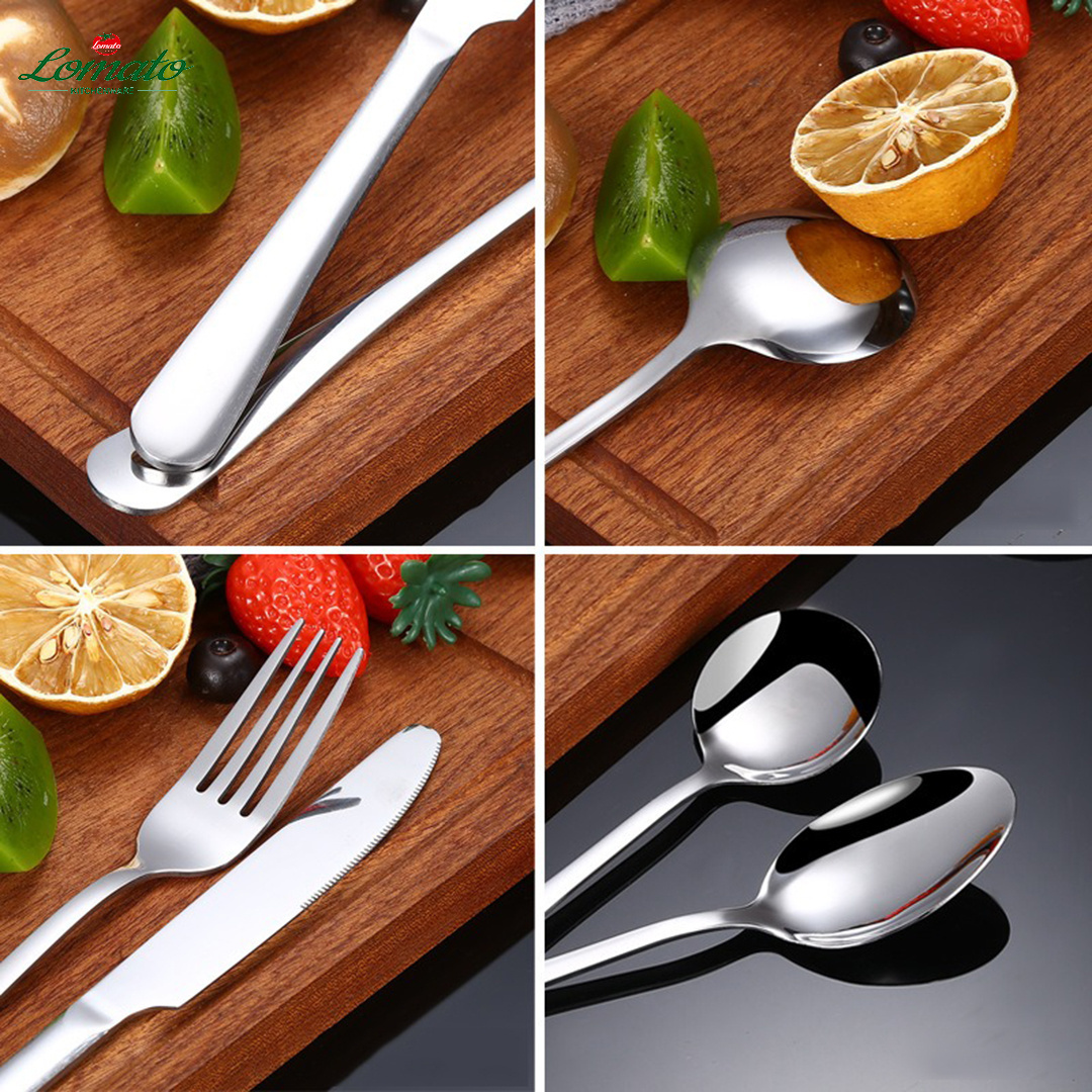 Hot Sale cheap 1010 Stainless Steel cutlery Flatware Sets stainless steel knife fork and spoon set for restaurant Hotel