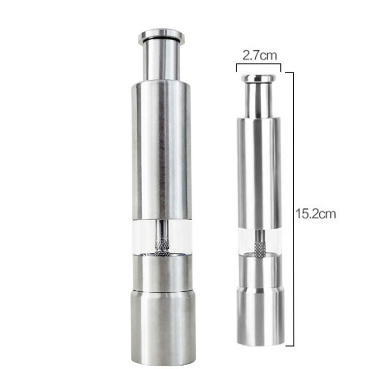 Wholesale Hotel Restaurant Equipment Full Size Stainless Steel Pepper Mill , salt pepper grinder & spice grinder