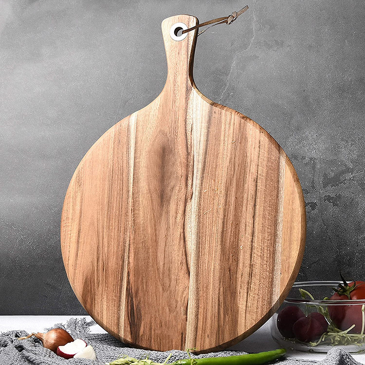 wholesale Factory Custom kitchen blank thick wooden chopping boards block smart wood bamboo acacia black walnut cutting board