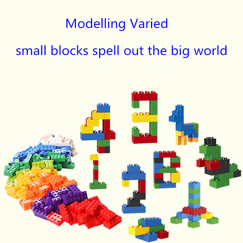 New 750pcs duplo building blocks DIY Assemble Plastic construction compatible duplo block set for kids