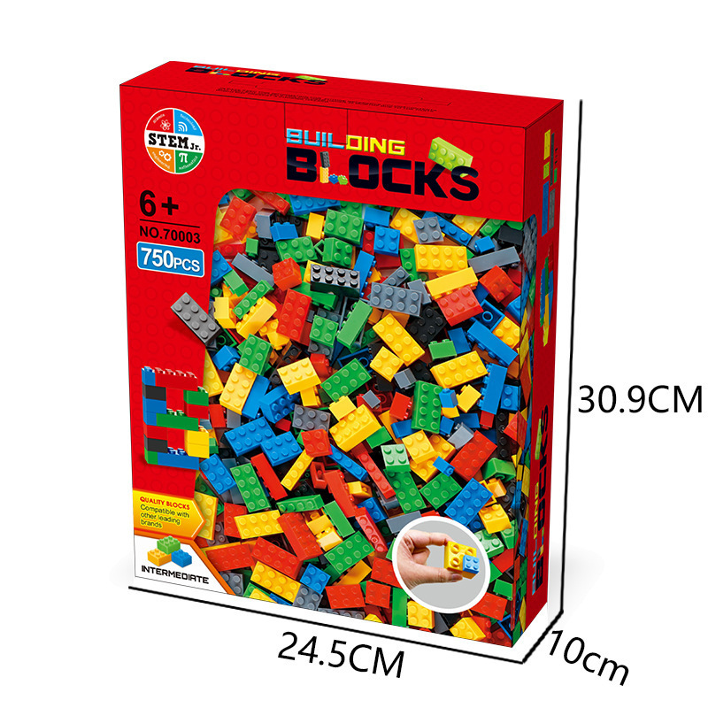 New 750pcs duplo building blocks DIY Assemble Plastic construction compatible duplo block set for kids