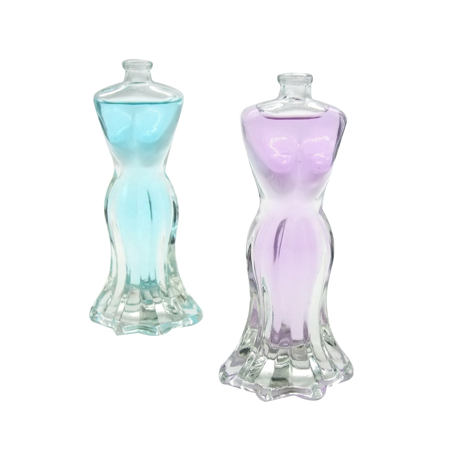 40ml customized empty transparent perfume bottle women body shape glass perfume spray bottle