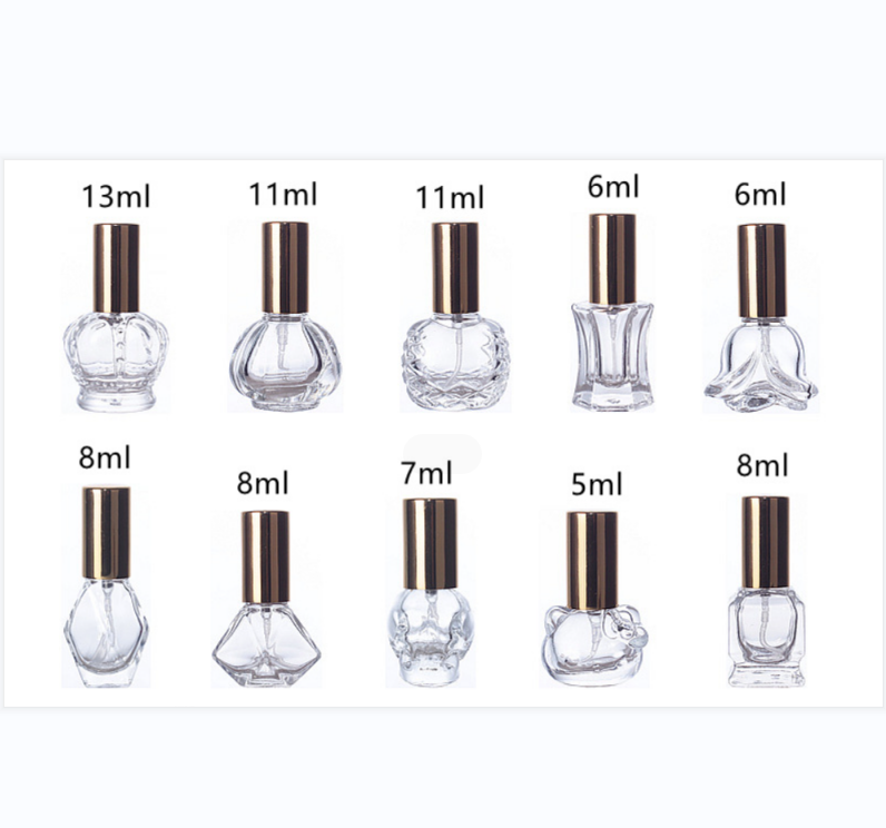 Mini Empty 5ml 6ml 7ml 8ml 9ml 10ml 11ml 12ml 13ml 15ml Spray Small Refillable Samples Perfume Glass Bottle