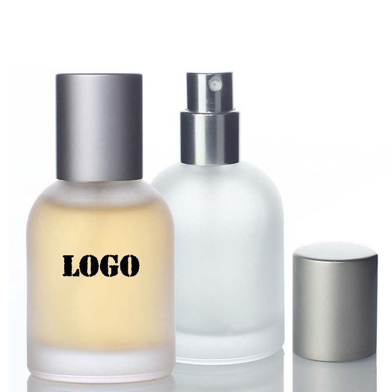 Luxury Custom Refillable 30ml 50ml 100ml Atomizer Empty Spray Round Frosted Glass Perfume Bottle 30 ml