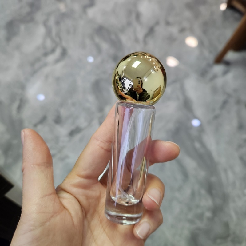 New 10ml Clear Empty Cylinder Glass Perfume Bottle With Spray Travel Portable Atomizer Bottle