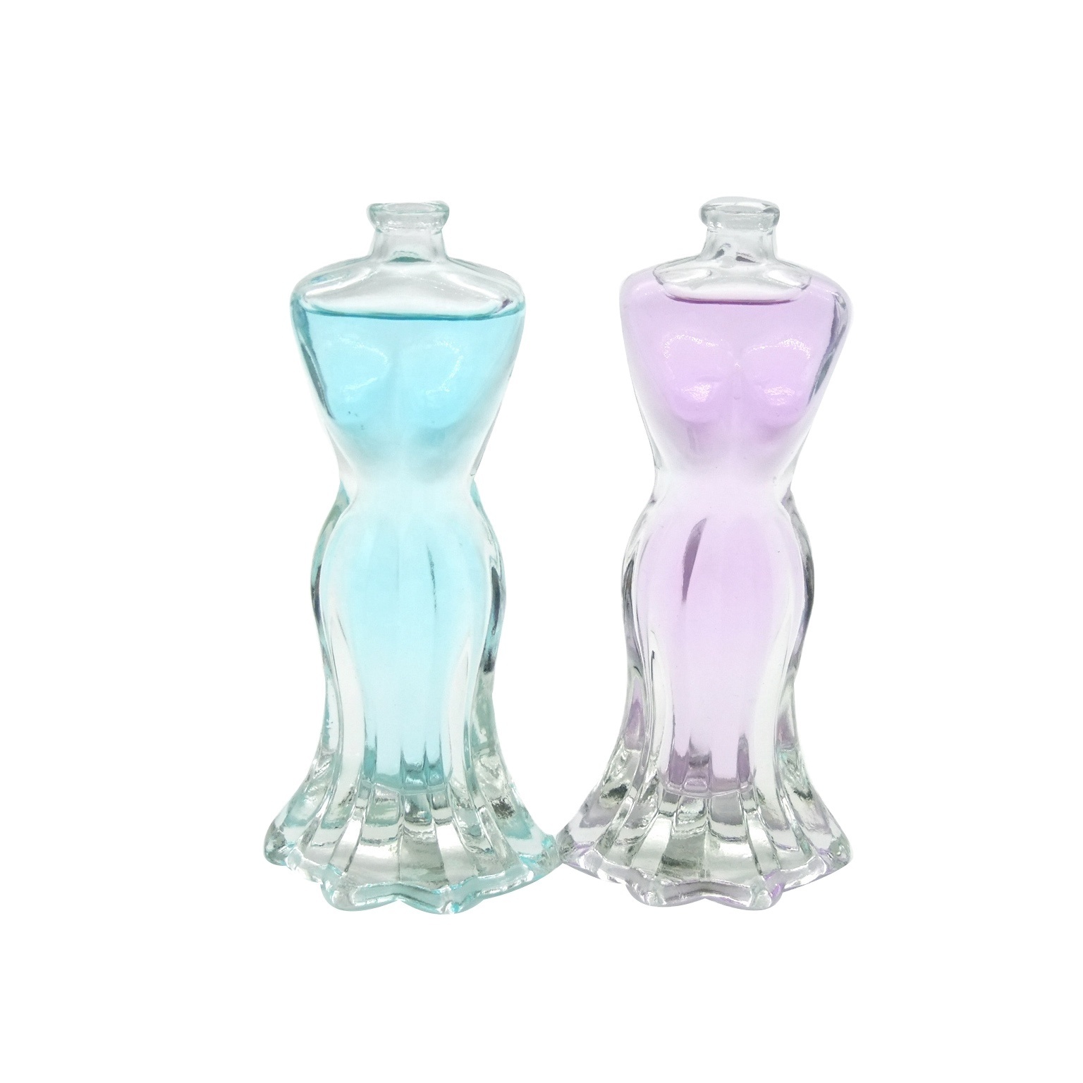 40ml customized empty transparent perfume bottle women body shape glass perfume spray bottle