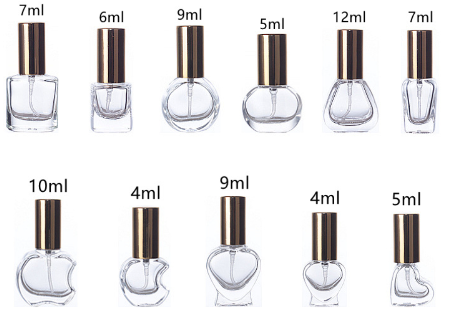 Mini Empty 5ml 6ml 7ml 8ml 9ml 10ml 11ml 12ml 13ml 15ml Spray Small Refillable Samples Perfume Glass Bottle