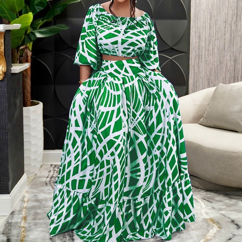 Limanying nigerian elegant 2 piece set african dresses for women plus size attire dresses