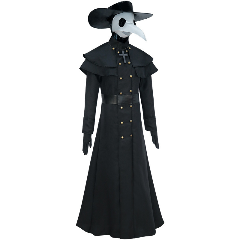 LMY Carnival Halloween Couples Plague Doctor Costume Middle Ages War halloween costume animal cosplay costume for adult