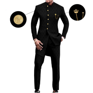 LMY African men's slim suit 2 piece set 100%cotton business formal suits wedding plus size men's suits for men new design