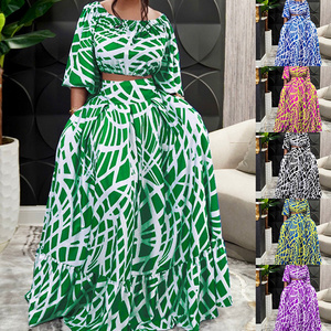 Limanying nigerian elegant 2 piece set african dresses for women plus size  attire dresses