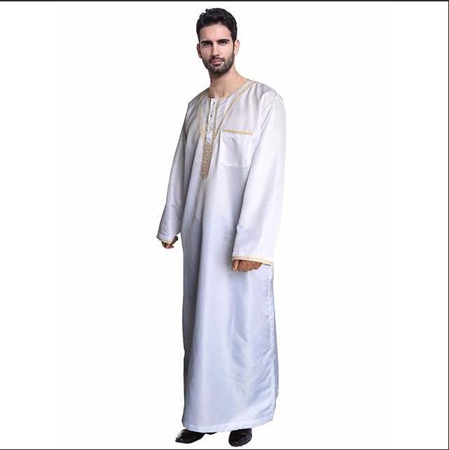 Limanying factory Supply high quality  Polyester Muslim Arab Middle Eastern omani thobe  Men's Rob arab thobe