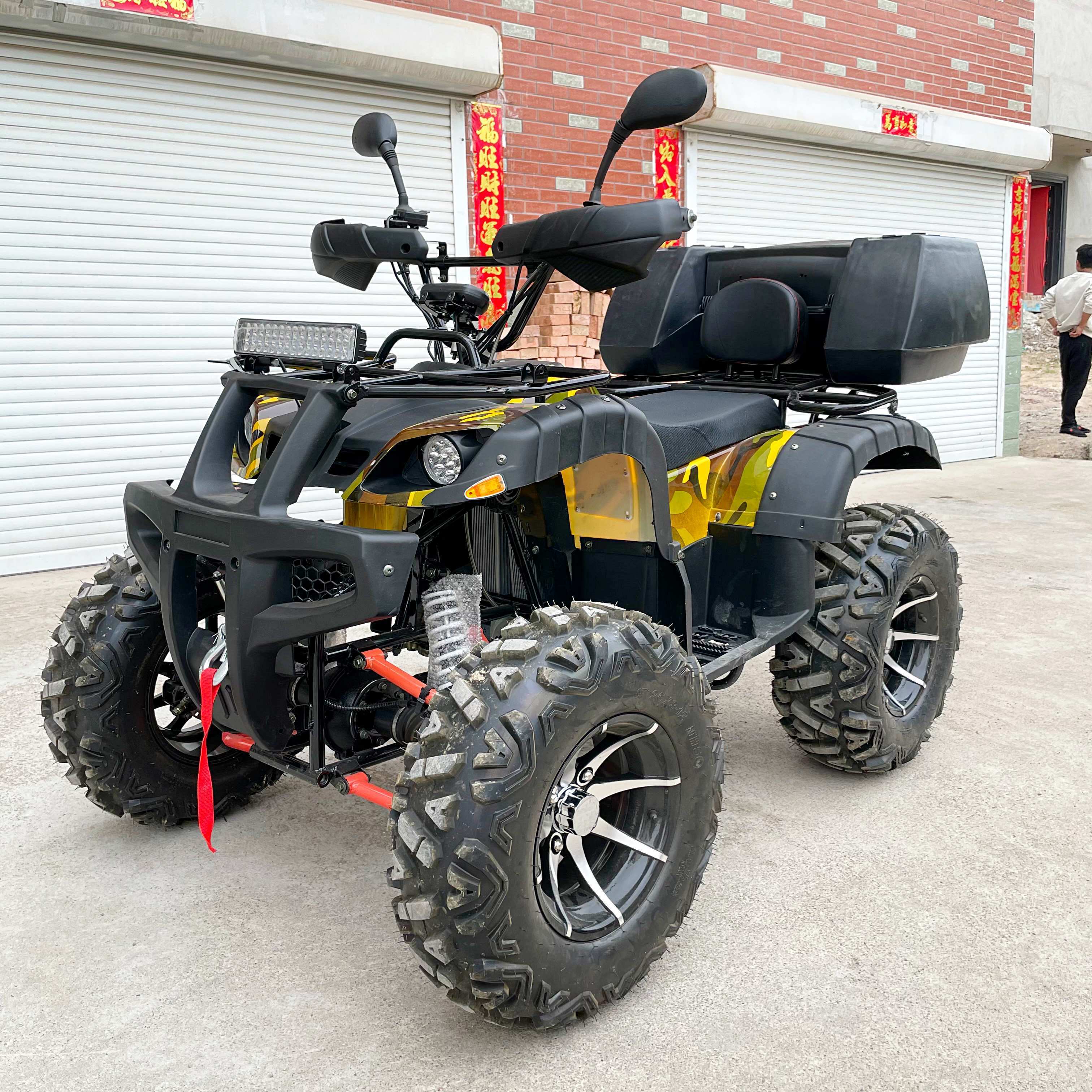 LNA steering is fantastic 6000w farm quad 4x4 utility atv electric