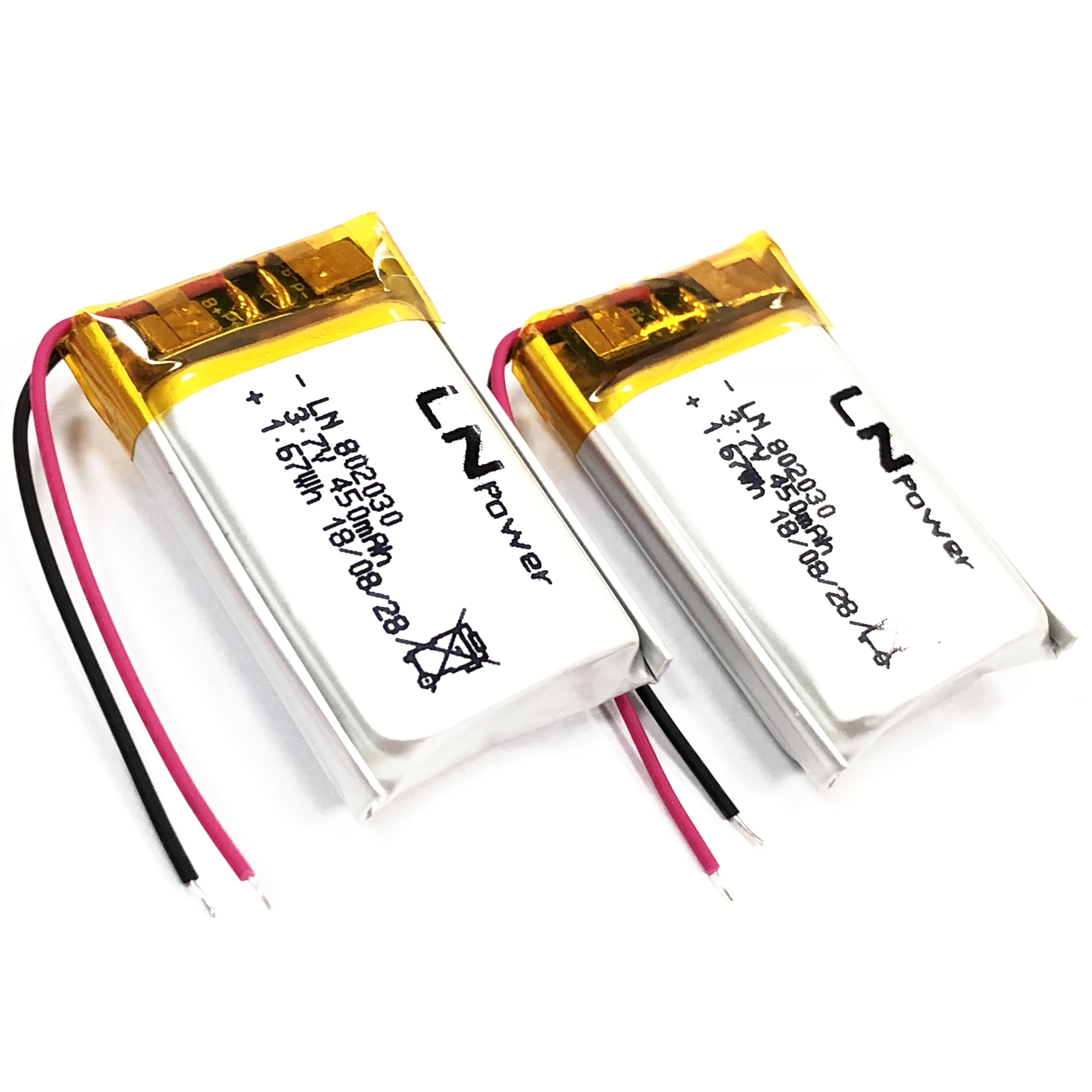 Long Life Lithium Ion Batteries with PCB for Car Smart Watch Rechargeable Li-ion Battery  802030 3.7V 400mAh Lipo Battery