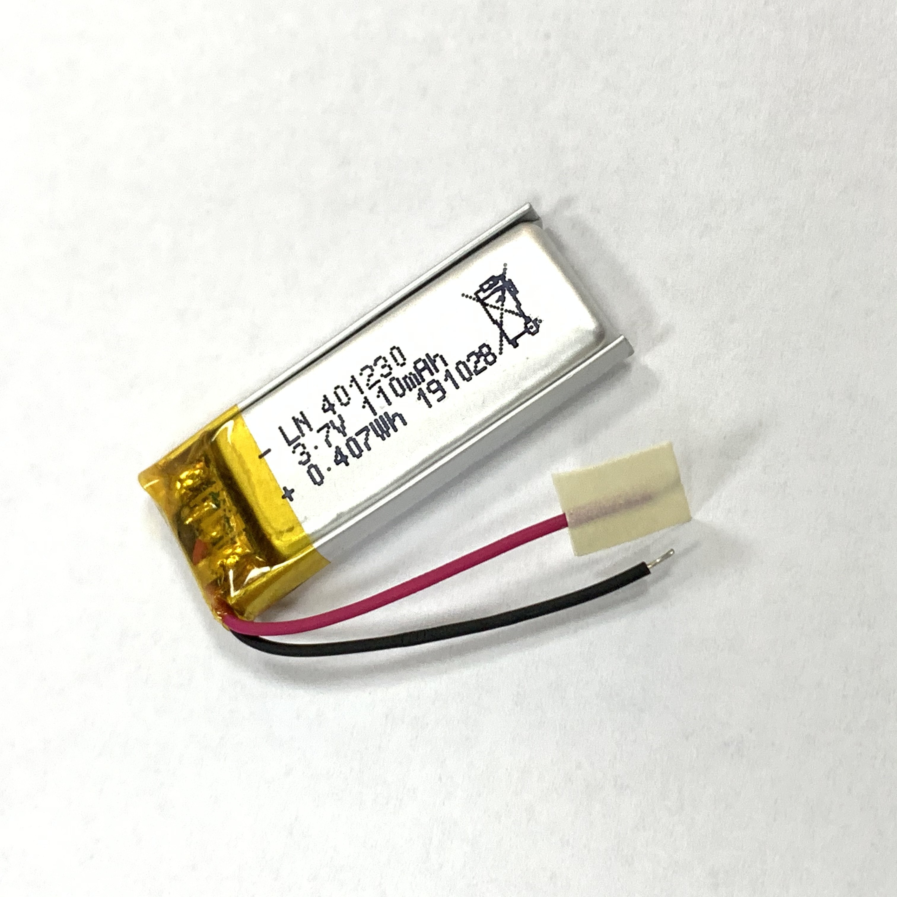 Ultra Small 0.5Mm Thickness Lithium Polymer Battery 3.7V 25Mah 80Mah 230Mah 401430 Lipo Battery For Bluetooth Headset