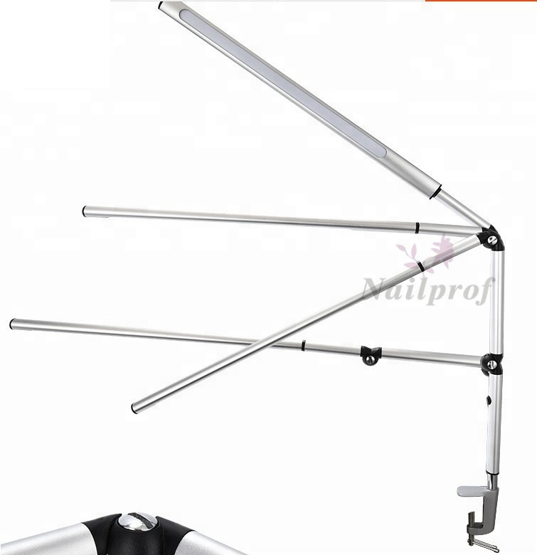 Nailprof. Factory Direct Sale Adjustable Slim-line Luminaire Flexible Reading Led Desk Nail Manicure Furniture Table Salon Lamp