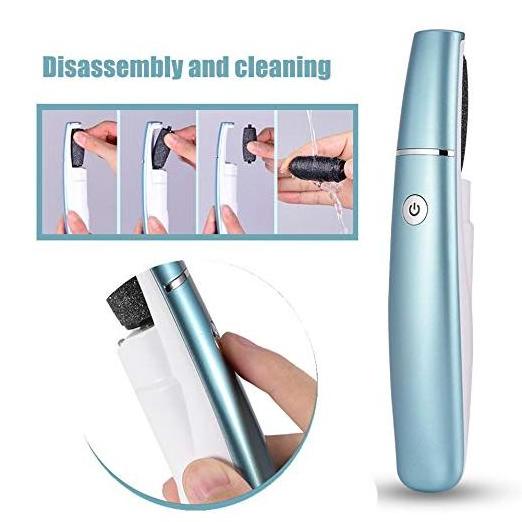 Callus Remover for Cracked Thick Dead Hard Skin,Rechargeable callus shaver with LED light