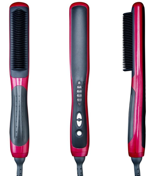 Professional LED Display Electric Fast Heating Hair Straightener Brush