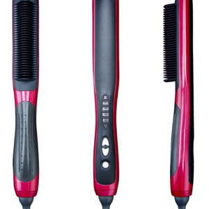 Professional LED Display Electric Fast Heating Hair Straightener Brush