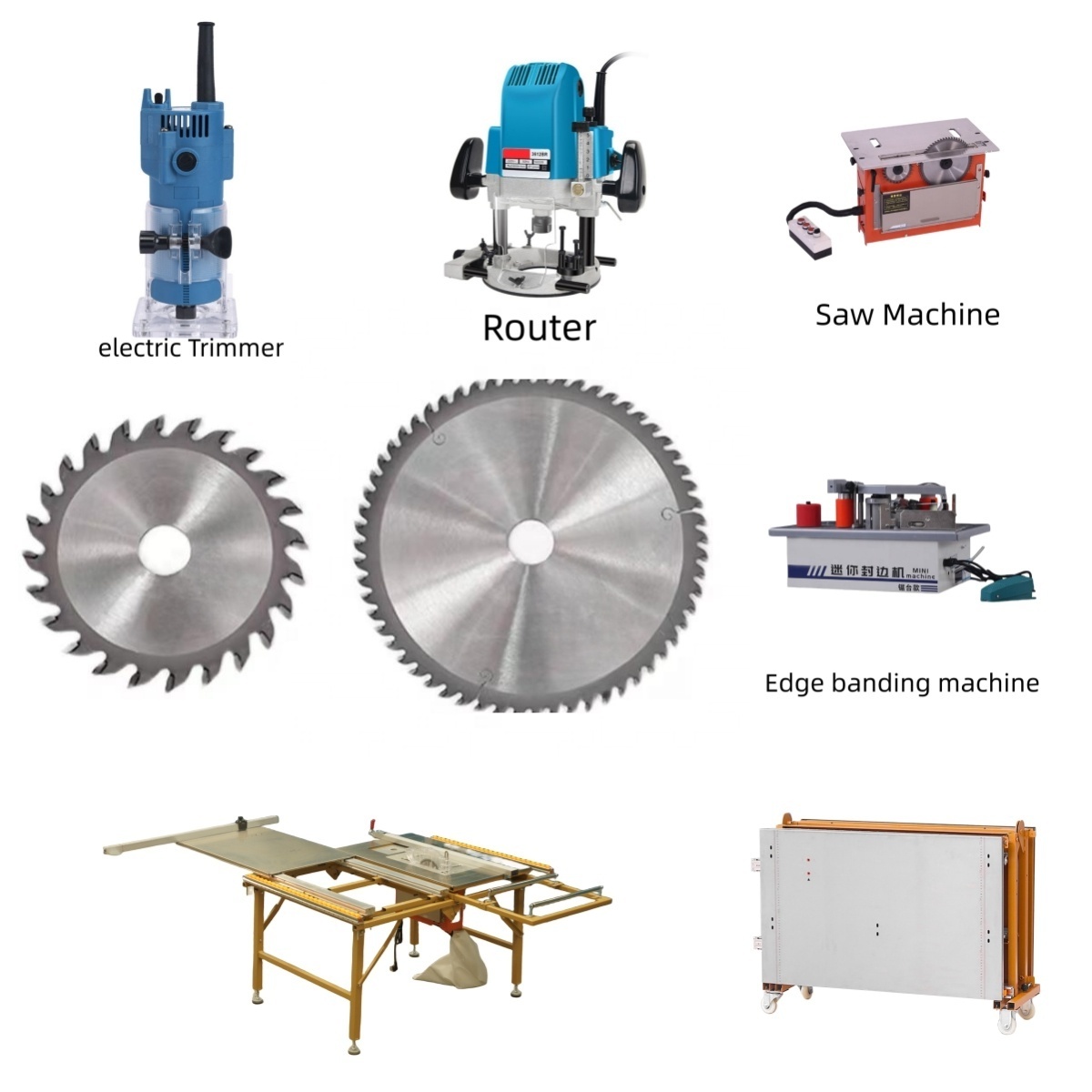 combination woodworking machines Portable Panel Saws Wood Cutting Slide sawing Circular saw table 5 in 1