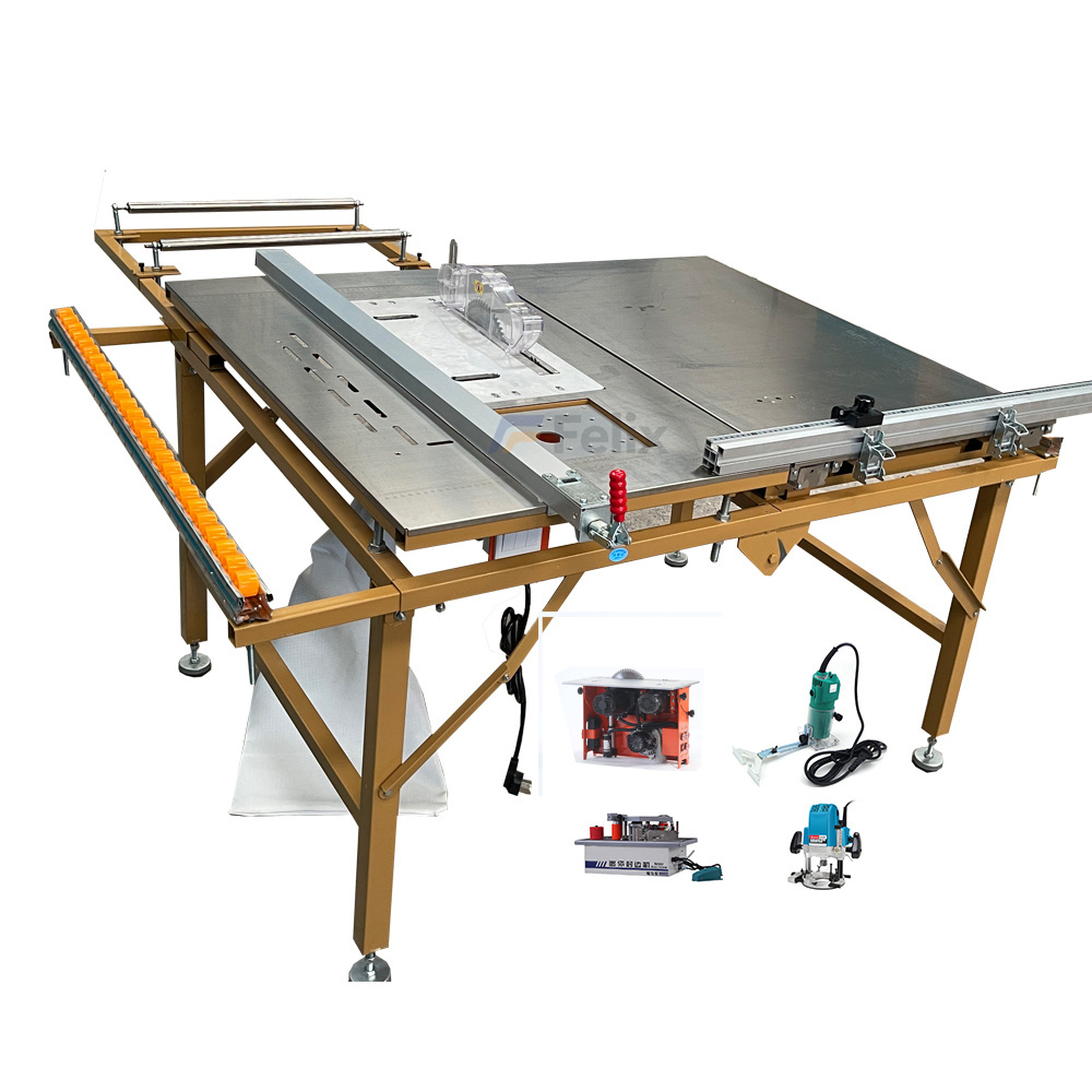 Wood machine panel saw table saw wood saw machines 5 in 1 multipurpose table saw for furniture making