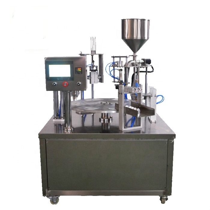 Food Industry Small Scale Filling Coffee K Cup Sealing Machine Made In China