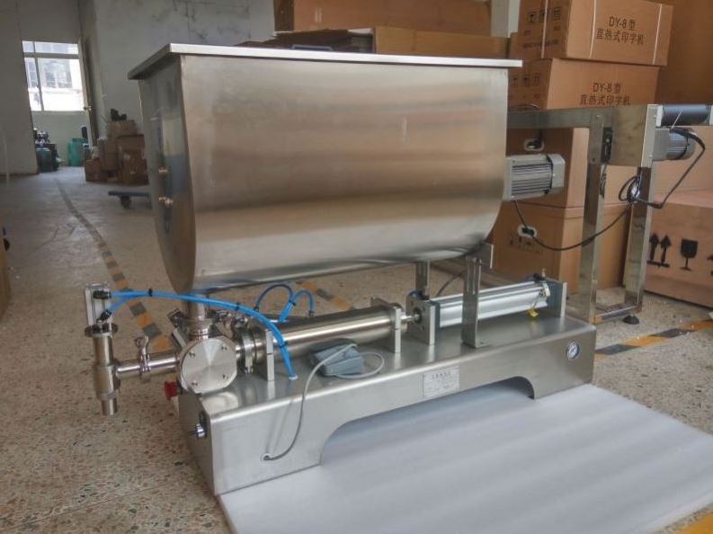 Top Quality Hopper Filler Sauce Filling Machine With Mixing Hopper Easy to Operation