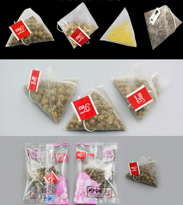 Automatic pyramid tea bag filling and packing machine