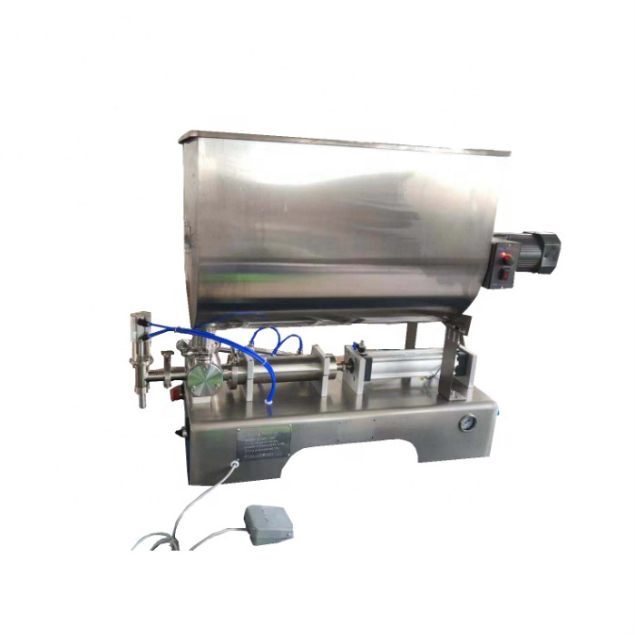 Top Quality Hopper Filler Sauce Filling Machine With Mixing Hopper Easy to Operation